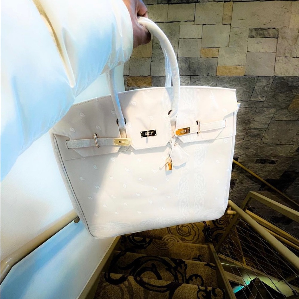 Mnml White Bandanna Bag (like new condition)